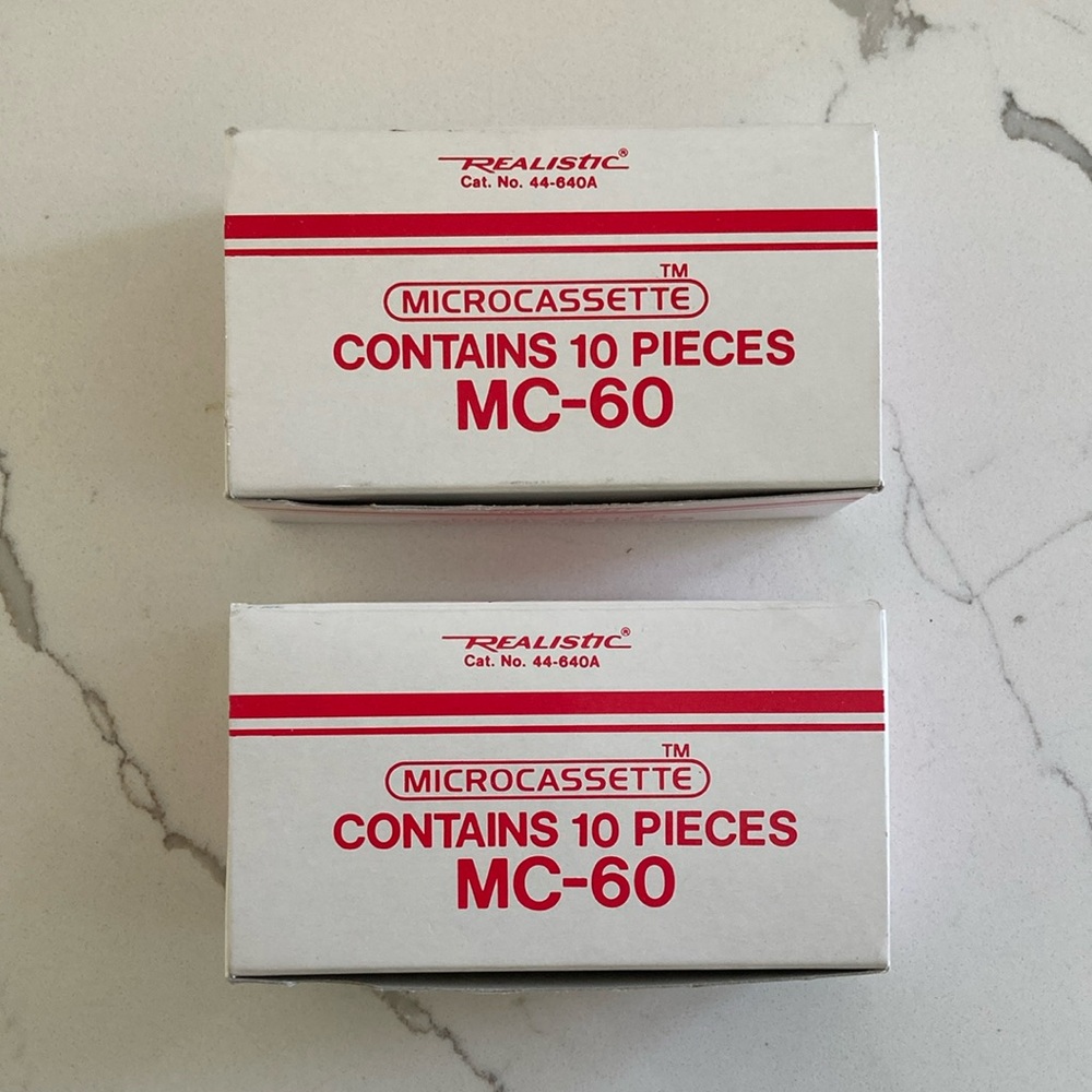 Rare - boxes of MC-60 MicroCassette
